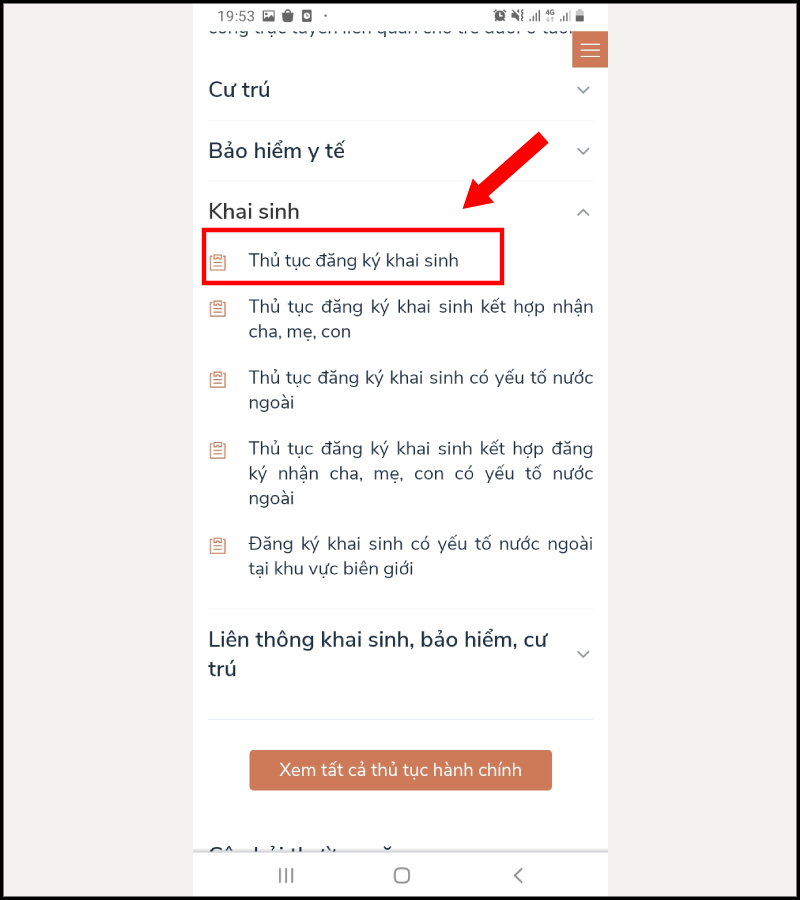 Cách đăng ký làm giấy khai sinh online trên điện thoại đơn giản